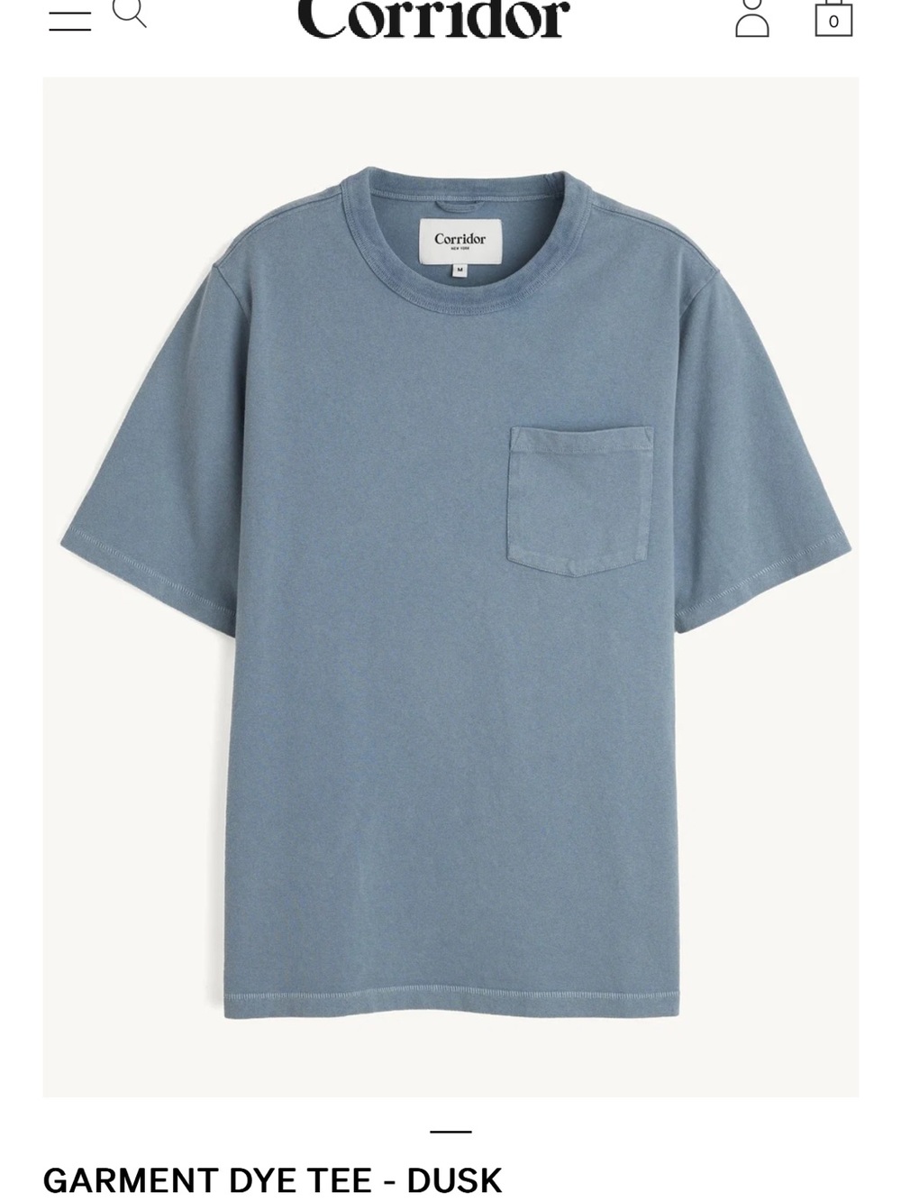 Corridor  Dye Tee
Dusk